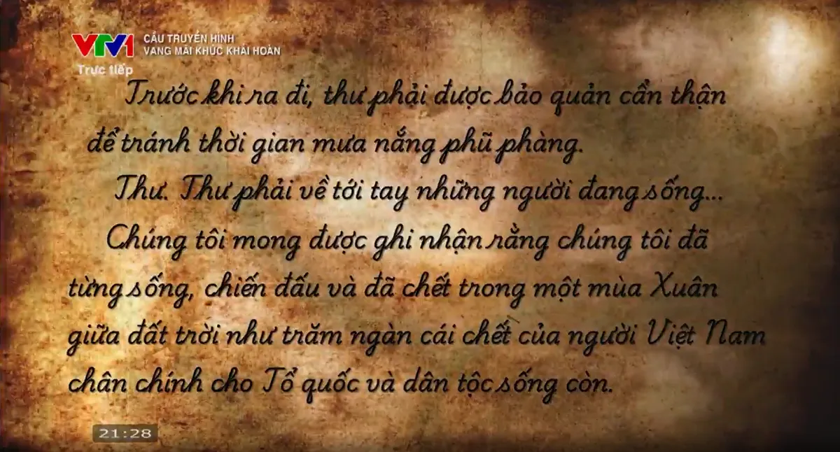 Bức thư và các chiến sĩ